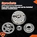 14510-R40-A01 Timing Chain Kit with Camshaft Adjuster Fit for Honda CR-V CRV Accord Crosstour, 2008-2015, 2.4L 2354CC L4 DOHC, Automotive CRV Timing Chain Set VVT Sprocket, Replaces# 14310R5A305
