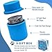 DORUI Original Canned Dog Food Storage Container | Silicone Can Cover Pet Food Sealer | BPA Free, Airtight, Dishwasher & Freezer Safe (Blue)