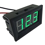 SMAKN® 2 Wire Green Dc 4.0-30v LED Panel Digital Display Voltage Meter Voltmeter