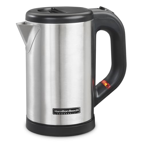 Opiniones y reviews de Tetera Hamilton Beach - solo los mejores. 49 Hamilton Beach Commercial HKE050 - Hervidor eléctrico de agua caliente de acero inoxidable de 0.5 litros