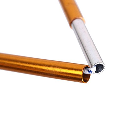 KangTeer Aluminum Rod Tent Pole 2 Pack 3.6m/142inch Alloy Bar Tent Pole Accessories Building Supporting Rod Pole Awning Frames Kit For Hiking Camping