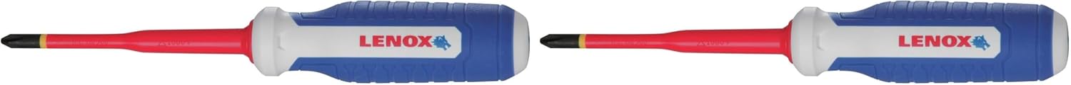 LENOX Tools Screwdriver Set, Slim Blade, Insulated, 2-Piece (LXHT60906) (Pack of 2)