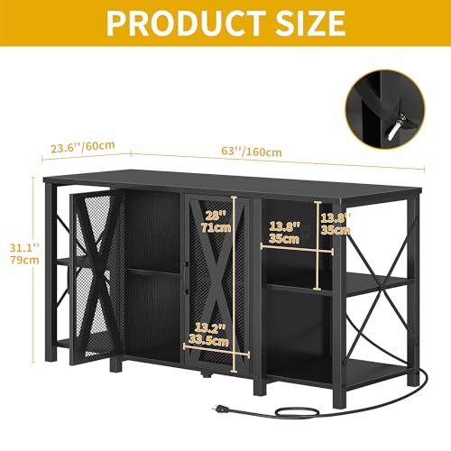Image of DWVO Reptile Tank Stand Aquarium Stand with Power Outlet & LED Light, 75 /90 /120 Gallon Terrarium Stand Cabinet - Heavy Duty Fish Tank Stand for Turtle Tank, Reptile Terrarium, 2000LBS Capacity, Black