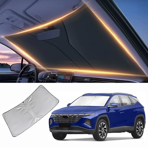 Windshield Sun Shade for Hyundai Tucson Front Window Shades Cover for 2010-2025 Tucson Windshield Sun Visor Protector Car Accessories