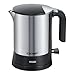Cloer 4890 czajnik elektryczny, 2200 W z ukrytym elementem grzejnym, ochrona przed pracą na sucho i przegrzaniem do 1,2 l, matowy zbiornik ze stali nierdzewnej czarny