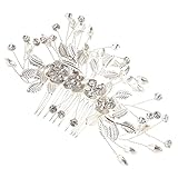 STAHAD Floral Dekorativ Braut Blume Bankett Einsatz Haarnadel Romantisch Mädchen Legierung Braut Für Kopfbedeckungen Party Seite Blatt Antike Goldschmuck Hochzeit Haare Strass