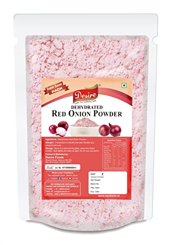 Image of Desire Red Onion Powder, 1kg | Pure & Natural Dehydrated Onion Powder | No Additives | Perfect for Cooking, Seasoning, and Spices | A Must-Have Ingredient for Delicious Dishes