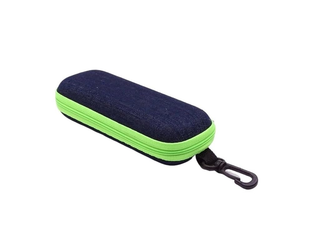 Amibvzhang Portable Hard-shell Glasses With Lightweight Storage Pouch Ideal For Sunglasses Case With Belt Clip Zip(Groen)