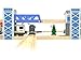 Z MAYABBO Wooden Train Set Accessories Wood Railway Bridge for Railroad Tracks, 2-Level Overpass Compatible for All Railway Tracks System