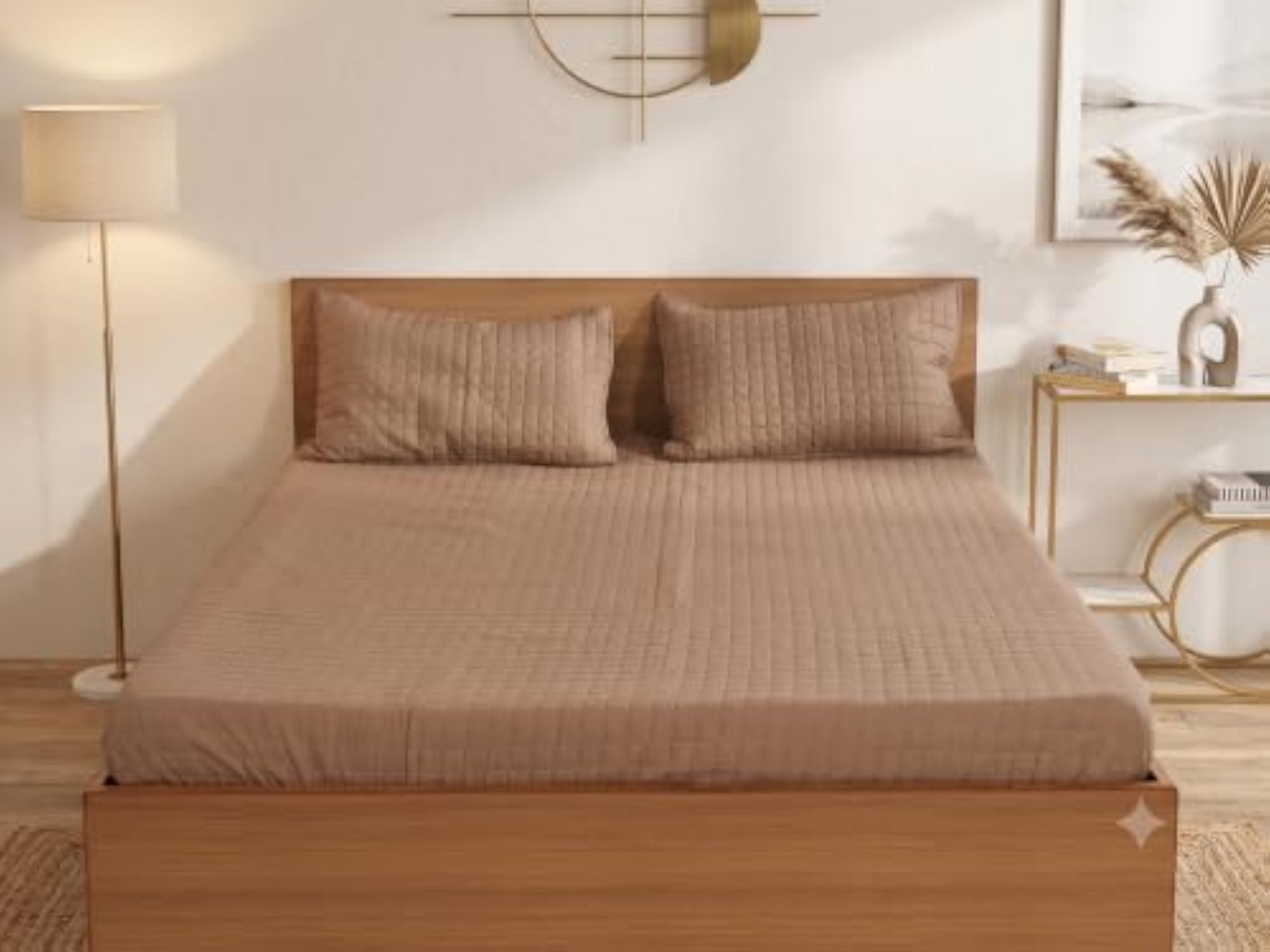 Luxury Bed Cover for Double Bed King Size with 2 Matching Pillow Covers