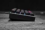 Corsair K65 RGB MINI 60% Mechanical Wired Gaming Keyboard - CHERRY MX RED Switches - PBT Double-Shot Keycaps - ICUE Compatible - QWERTY UK Layout - Black - Image 9