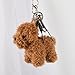 Redvigh Cute Plush Dog Keychain 2PCS, Stuffed Animal Dogs Key Chain Novelty Dog Keyrings Pendant for Party Favors Bag Car Decoration 5Inch