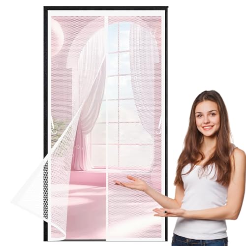 Moustiquaire porte fenetre magnetique profitez de l'ete en famille maison aeree blanc
