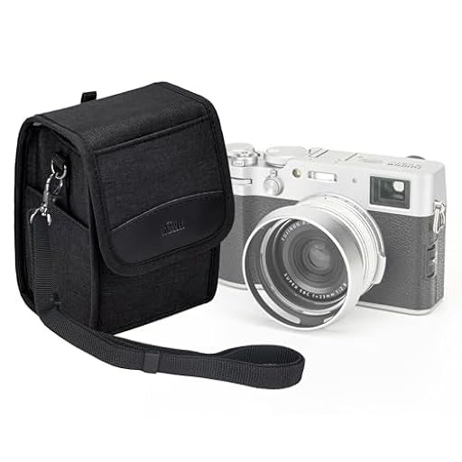 KIWIFOTOS Bolsa compacta para cámara, Bolsa de Viaje, Bolsa de Hombro para cámara SLR/cámara Digital sin Espejo y Lentes para Canon, Nikon, Sony, Fujifilm, Ricoh con Correa para el Hombro (Negro) | Ya disponible en tu tienda friki favorita! En mundofriki.es!