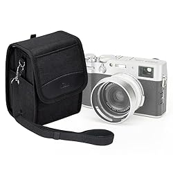 KIWIFOTOS Bolsa compacta para cámara, Bolsa de Via...: Adecuado para una amplia gama de cámaras: compatible con Leica SOFORT 2, para Fujifilm X100VI/ X100V/X100F/ X100S/X100T/ X100 + Fuji. Parasol LH-X100; Sony A6600/ A6500/ A6400/ A6300/ A6100/ A6000 + E PZ 16-50 mm f/3.5-5.6 OSS Lens, RX1/ A7C + FE 28-...