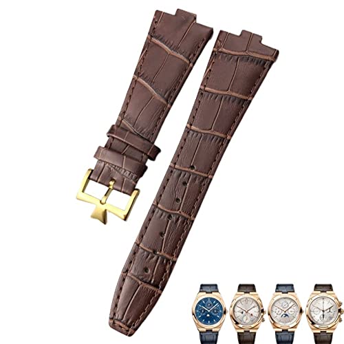 Bracelet en cuir agate grain de bambou pour montre Vacheron Constantin Overseas en voyage