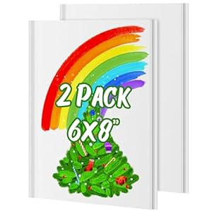2-Pack Hardcover Blank Books, 60 Pages 6 x 8” Blank Note for Kids to Write Stories, 100GSM Bulk Crafts Hard Notebooks, White Blank Writing Drawing Sketchbook, Scrapbook Journal Office School Supplies