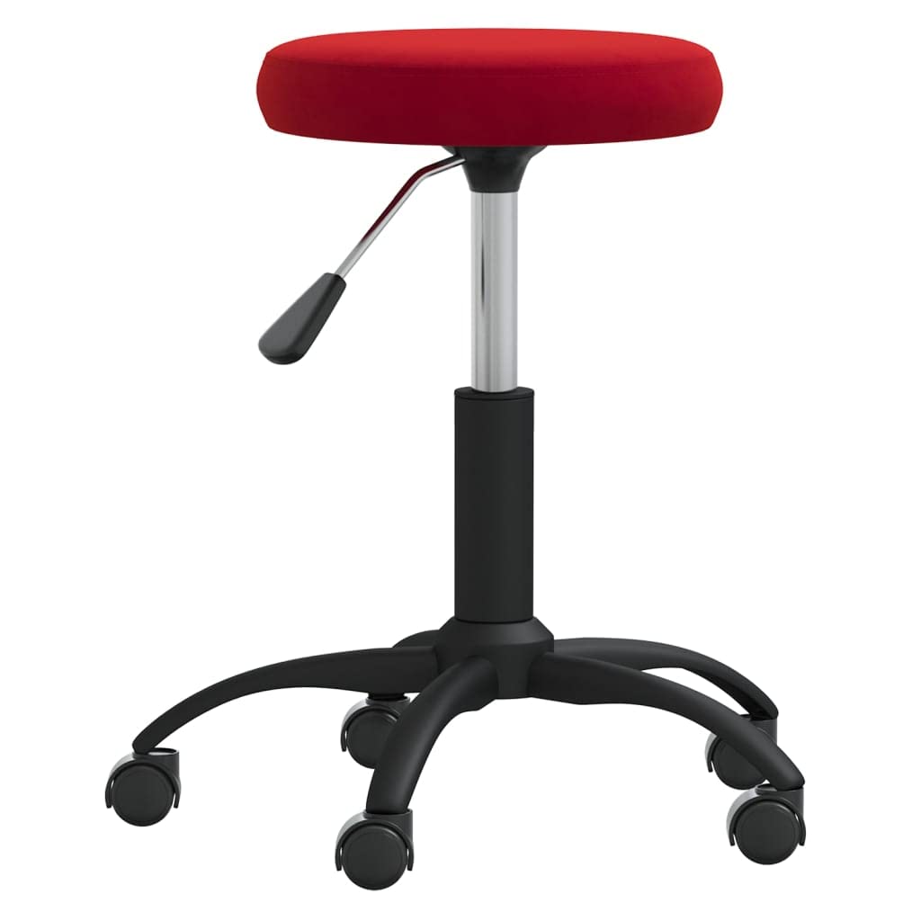 Generico Sgabello da Massaggio in Velluto Rosso Vino,Salute e Bellezza,Cura della Persona,Massaggi e Relax,Poltrone da Massaggio,Rosso,3.95 kg,3085744