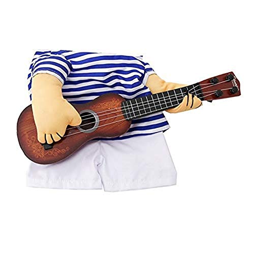 Costume de Guitare pour Chat, Déguisements Costume de Guitare d'Animaux de Compagnie Noël...