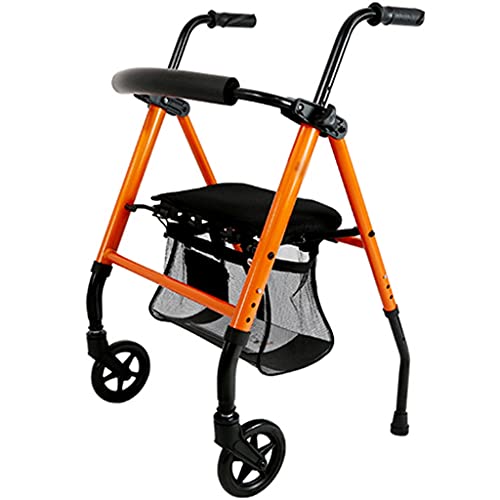 Déambulateur Pliable Déambulateur Déambulateur Déambulateur Déambulateur Pour Personnes Âgées Déambulateur Roulant Avec Roues Et Siège Pour Tout-Terrain Chariot À Main Pliable Et Portable Pour Cours