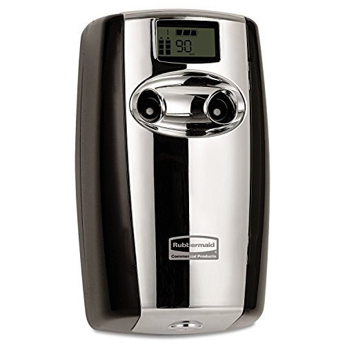 Rubbermaid Commercial Microburst Duet Air Freshener, Black/Chrome, FG4870055