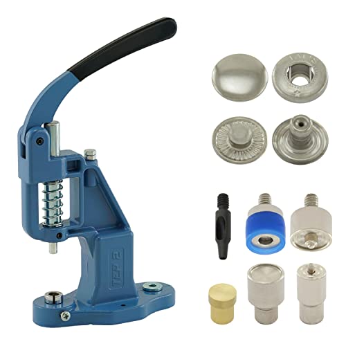 Boutons pression à ressort en S 12,5 mm laiton avec presse de fixation