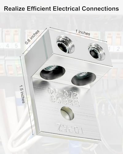 Cosses mécaniques gain de place double fil aluminium 2/0 pour jonctions électriques rapides