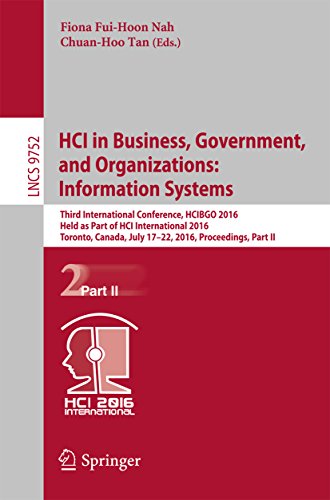 HCI in Business, Government, and Organizations: Information Systems: Third International Conference, HCIBGO 2016,...
