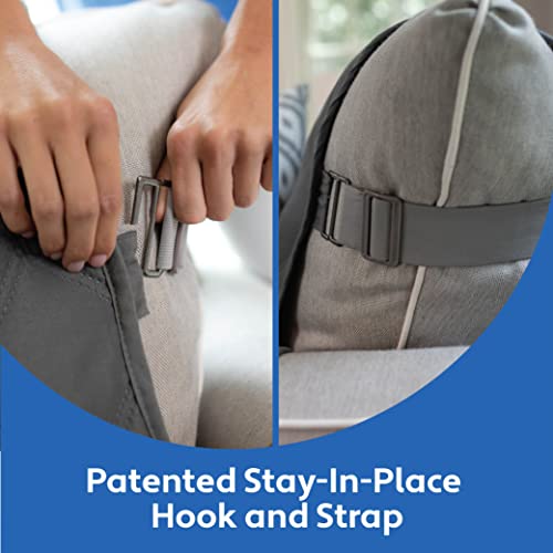 Mighty Monkey Patented Sofa Slipcover, Reversible Tear Resistant Soft Quilted Microfiber, 70” Seat Width, Durable Furniture Stain Protector With Straps, Washable Couch Cover, Charcoal Light Gray #TOP3