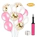 Produktbild Nomisty Konfetti Luftballons Rosa ,Etnury 60 Stück Latex Party Luftballons,Hochzeit Ballons Geburtstag Dekorationen für Party Geburtstags Weihnachten, Hochzeit in 3 Farben
