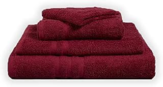 Gailarde | 2 x Luxury Burgundy Hand Towels for everyday use or fancy guests | Hotel Quality & Modern Style hand towels 500 GSM Cotton | 50 x 90 cm