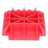 Jack Alleviate Base, Surface dentelée en Nylon Dur Rouge Plaque de cric Hors Route pour L...