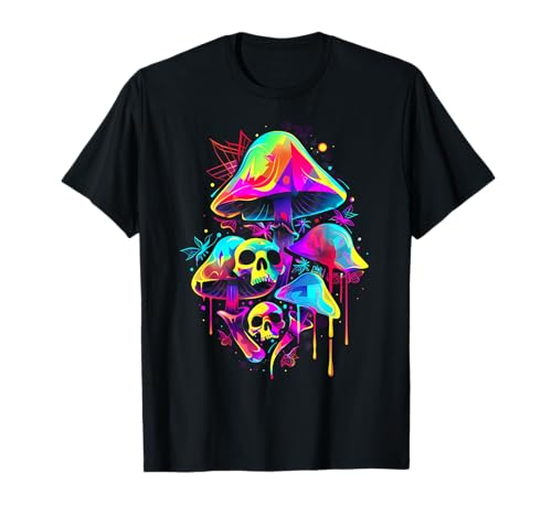 Colorful minimalic dripping Skull Camiseta