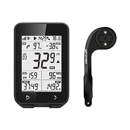 Igpsport Igs320 Waterproof Cycling Computer Bundle, Bike Computer Cycling Gps Units With 2.4 Inch No-Air-Gap Screen, 72 Hours Battery Life And Ble5.0/Ant+ #TOP22