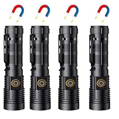 4pack Long Range magnetic flashlight