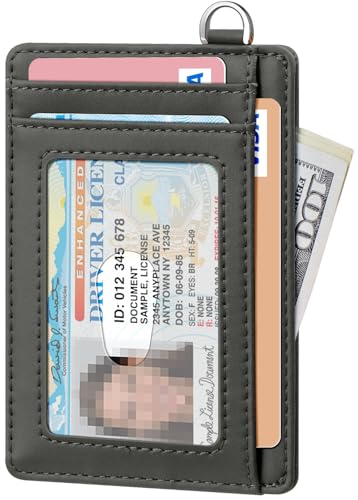 Image of FurArt Slim Minimalist Wallet RFID Credit Card Holder for Men | slim minimalist compact rfid id window thin