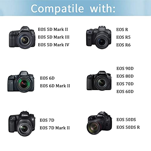 Image of ACK-E6 DR-E6 DC Coupler LP-E6 LP-E6N Dummy Battery AC Power Adapter Kit for Canon EOS R R5 R6 R7,80D 70D 60D 90D,5D Mark II III IV,6D 7D,6D Mark II,7D Mark II,60Da 5Ds 5Ds R Cameras