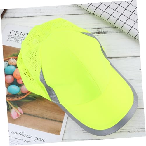 Casquette de baseball de sécurité jaune protégeant du soleil et des UV