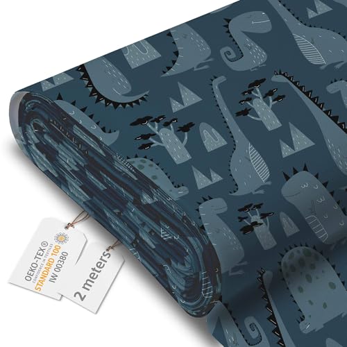 Tissu imperméable extérieur au mètre 600D toile dinosaure DreamRoots 2M