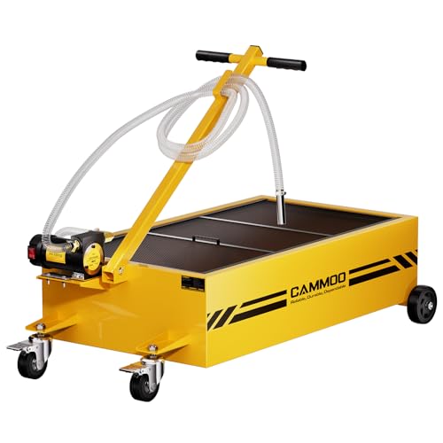 25 Gal Electric Oil Drain Pan with Pump and Wheels