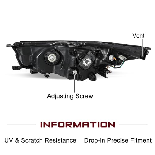 Image of JSBOYAT Headlight Assembly Fits for 2014 2015 2016 Toyota Highlander
