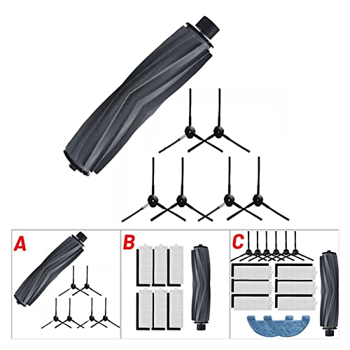 Main Brush Side Brush Filter Mop Cloth Fit for OSOJI 950 990 Vacuum Cleaner Parts Sweeper Robot Cleaning Accessories for Home Vacuum Cleaner Parts(A)