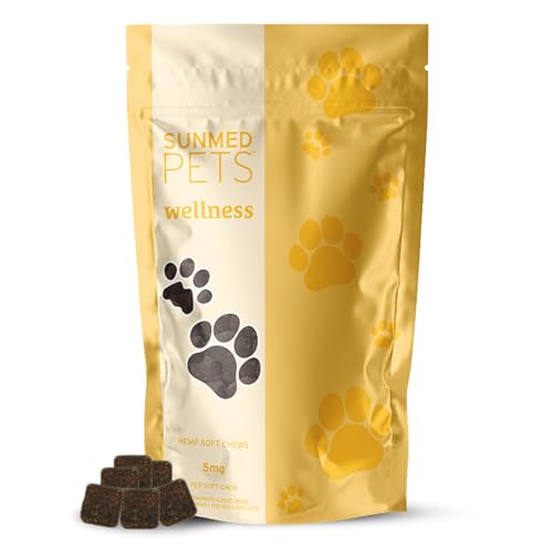 SUNMED Wellness Chew for Dogs with Pumpkin & Hemp Extract – Supports Digestive Health, Wellness & Balance – All-Natural, Safe & Tasty Chews for Dogs – 40ct