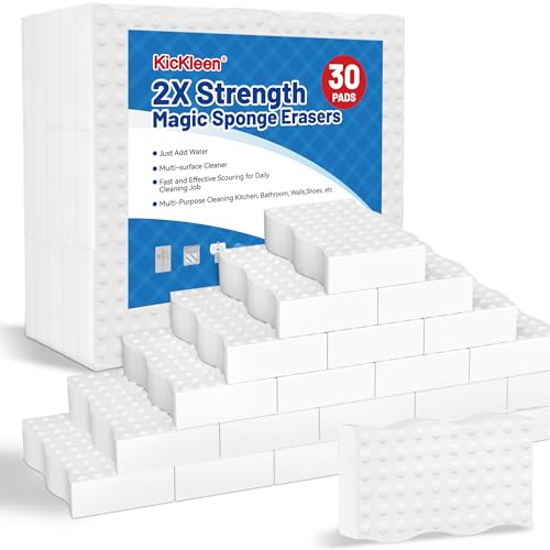 30 Pack Magic Sponges Cleaning Eraser, 2X Density Melamine Sponge,Cleaning