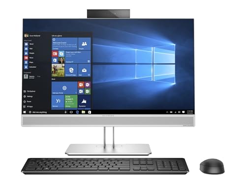 HP EliteOne 800 G4 Ordinateur de bureau tout-en-un 21,5' FHD, Intel Core i3-8100, 16 Go de RAM, SSD 512 Go, WiFi, Bluetooth, clavier QWERTY américain, Windows 11 Pro (reconditionné)