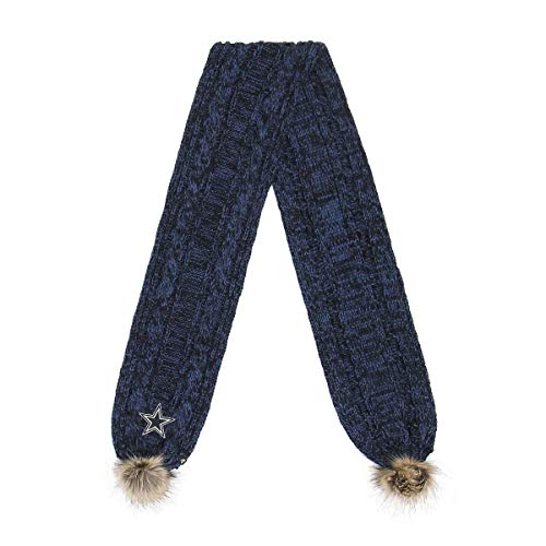 NFL Dallas Cowboys Womens 47 Brand Meeko Scarf, Navy, OSFA NFL Dallas Cowboys Womens 47 Brand Meeko Scarf, Navy, OSFA