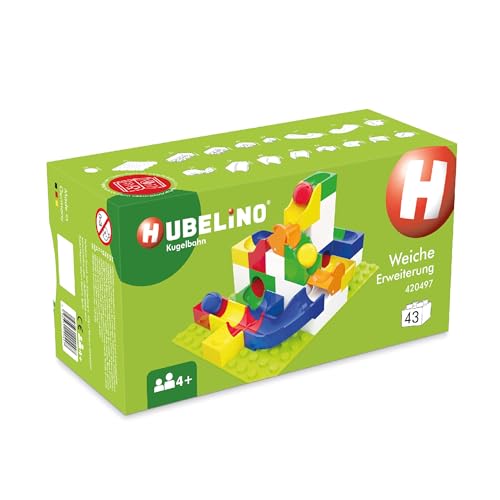 Hubelino Switch Action Set - The Original - 43 Piece Marble Run Set - Made in Germany