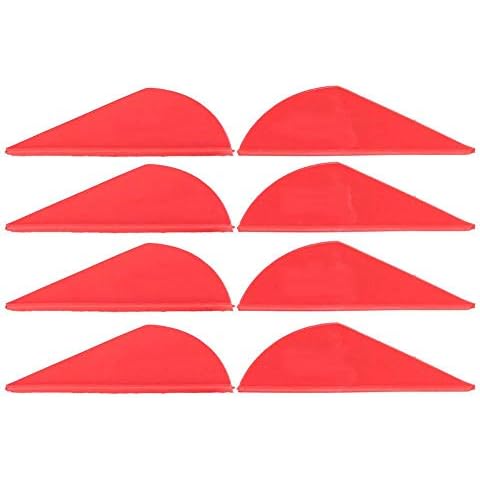 Pluma de Flecha Tiro con Arco, 36pcs Fletching Goma Accesorio Cover