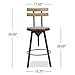 Christopher Knight Home Fenix Firwood Antique Barstool, Antique / Black Brush Silver