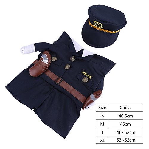 Disfraz para perro tema Policía talla M miniatura 7